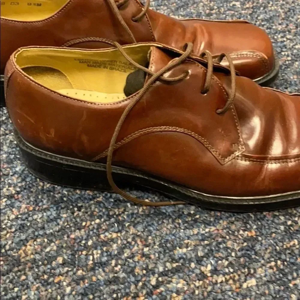 Stacy Adams Brown Dress shoes sz. 9.5 EUC
